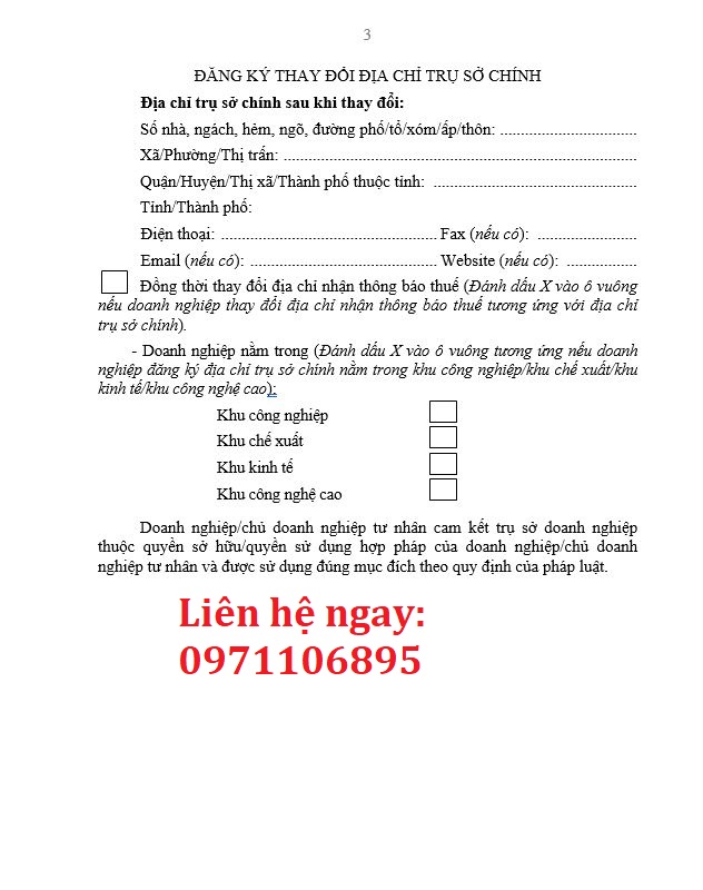 Thay đổi địa chỉ công ty do sáp nhập xã phường tại Hà Nội 2025